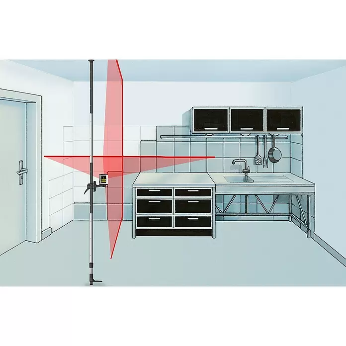 Laserliner Teleskopstange TelePod Plus - Aluminium - Anwendungsbeispiel