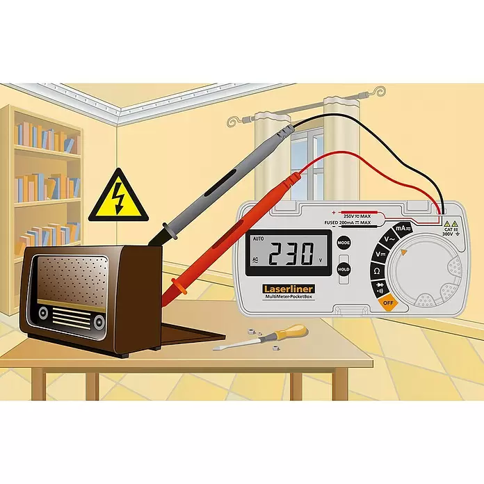 Laserliner Digital-Multimeter MultiMeter PocketBox -  - Anwendungsbeispiel