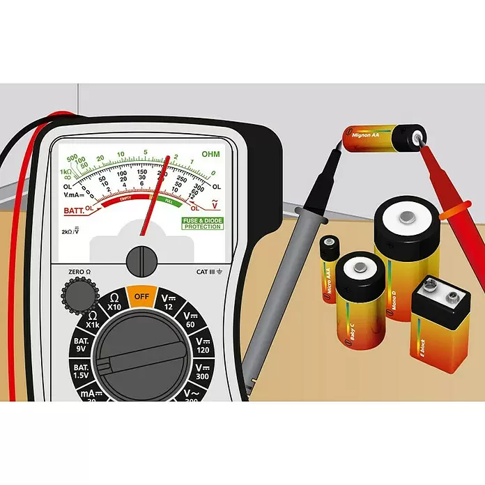 Laserliner Analog-Multimeter Home - 12 V - 300 V - Anwendungsbeispiel