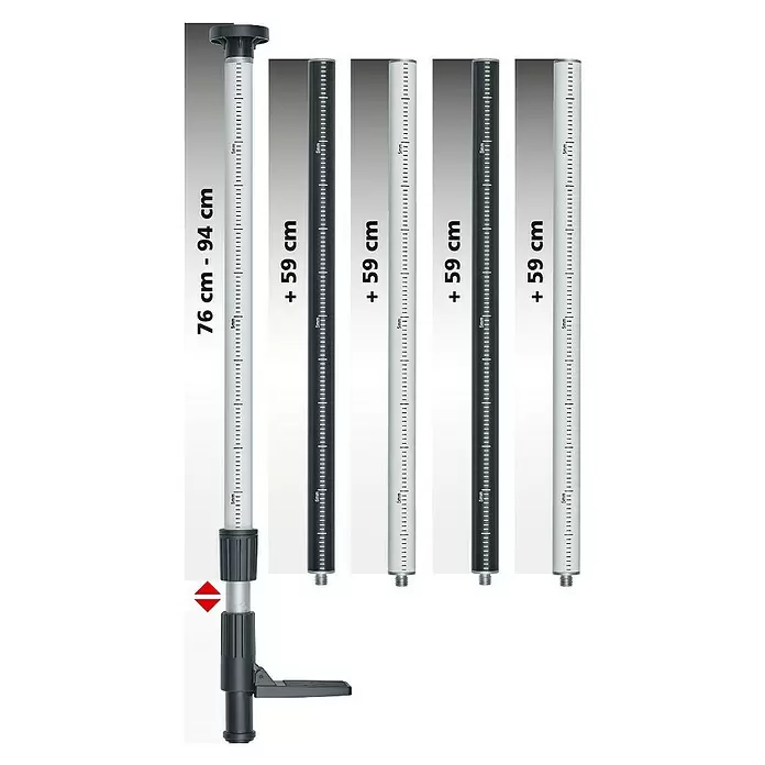 Laserliner Teleskopstange TelePod Plus - Aluminium - Skizze