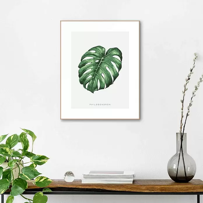 Bild Slim Frame - Monstera Leaf, B x H: 40 x 50 cm - Stimmungsaufnahme