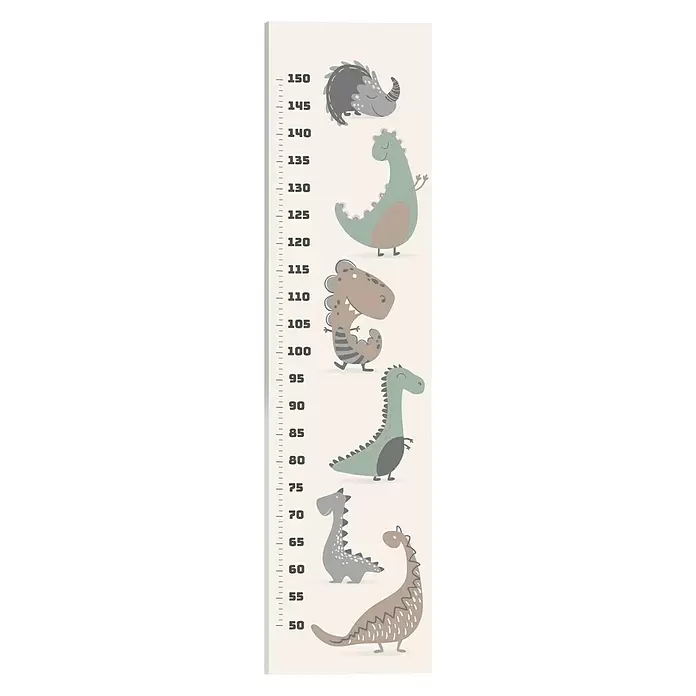 Messlatte - Dino, B x H: 30 x 120 cm - Vorderansicht