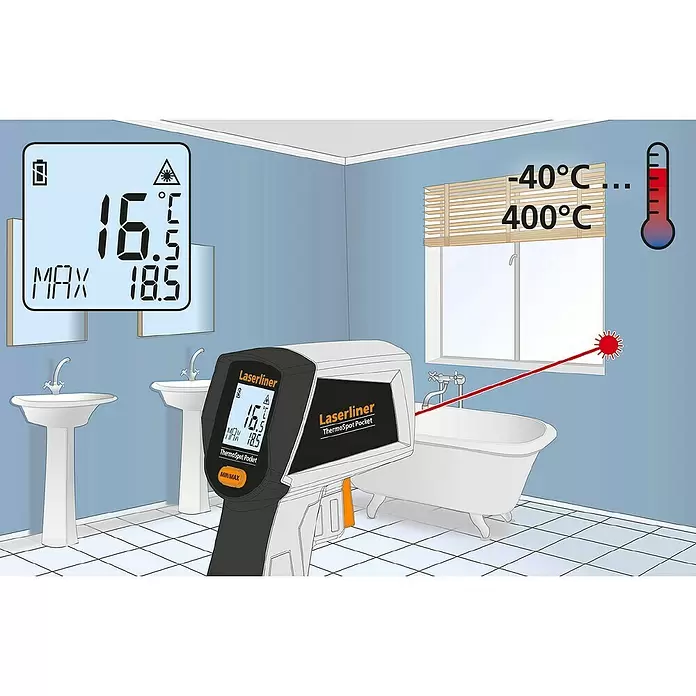 Laserliner Temperaturmessgerät ThermoSpot Pocket -  - Anwendungsbeispiel