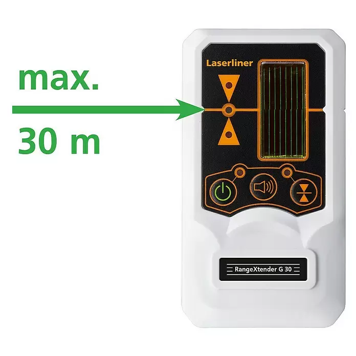 Laserliner Laserempfänger RangeXtender G 30 - Max. Arbeitsbereich: 30 m - Vorderansicht