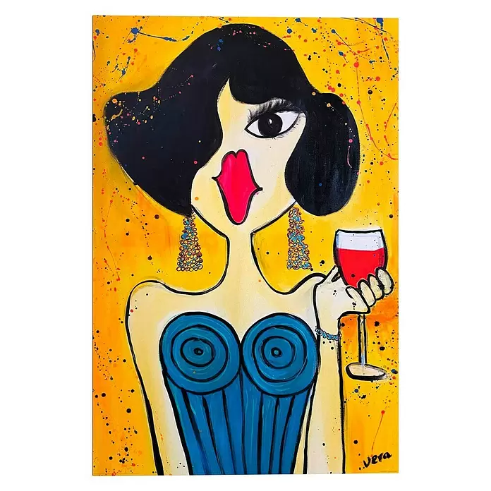 Decopanel - Vera Colourful Lady, B x H: 60 x 90 cm - Vorderansicht