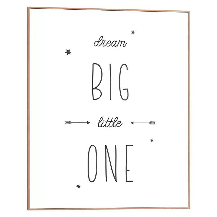 Bild Slim Frame - Dream Big Little One, B x H: 40 x 50 cm - Vorderansicht
