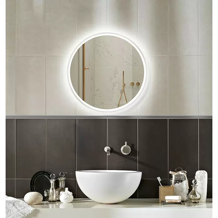 DSK LED-Lichtspiegel Desire - Durchmesser: 55 cm, Weiß - Stimmungsaufnahme