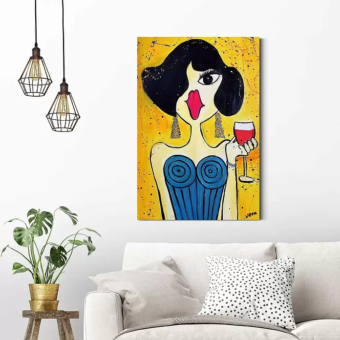 Decopanel - Vera Colourful Lady, B x H: 60 x 90 cm - Stimmungsaufnahme