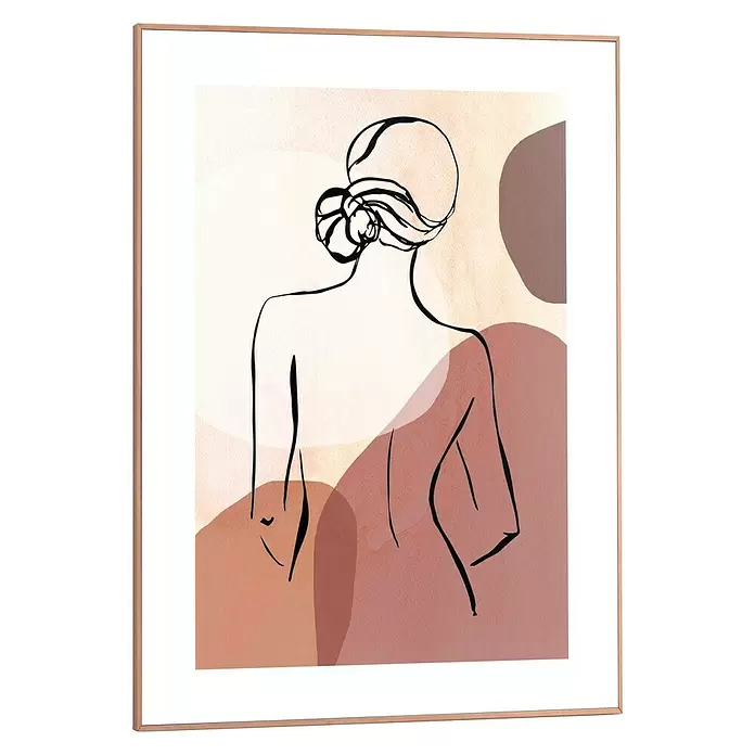 Bild Slim Frame - Lady Back, B x H: 50 x 70 cm - Diagonale Ansicht