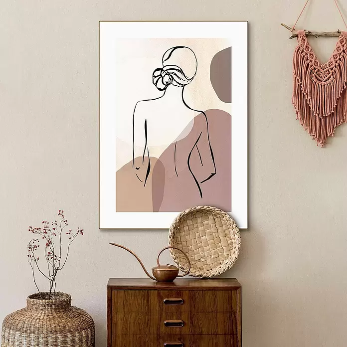Bild Slim Frame - Lady Back, B x H: 50 x 70 cm - Stimmungsaufnahme