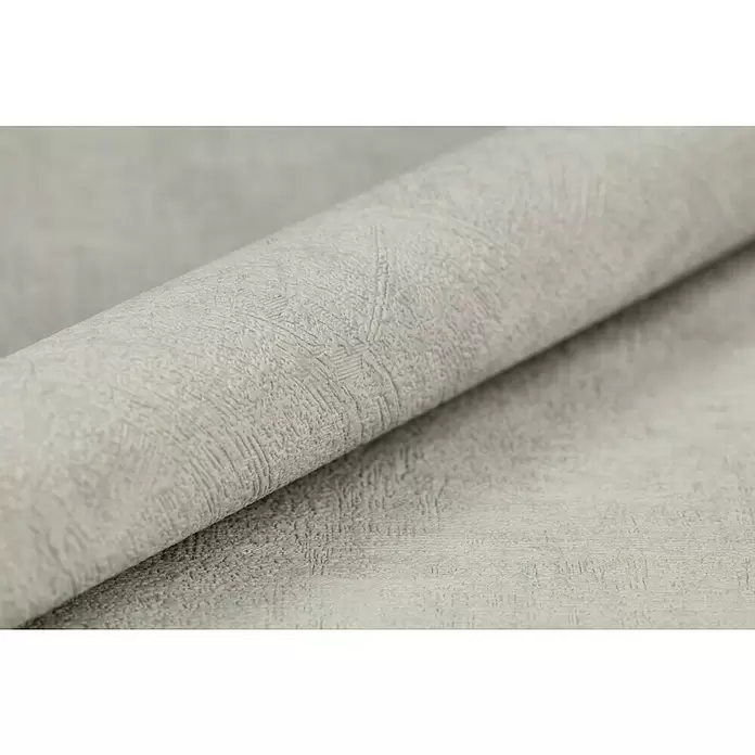 Rasch Vliestapete - Grau, Lebendige Struktur, Uni, 10,05 x 0,53 m - Detailaufnahme