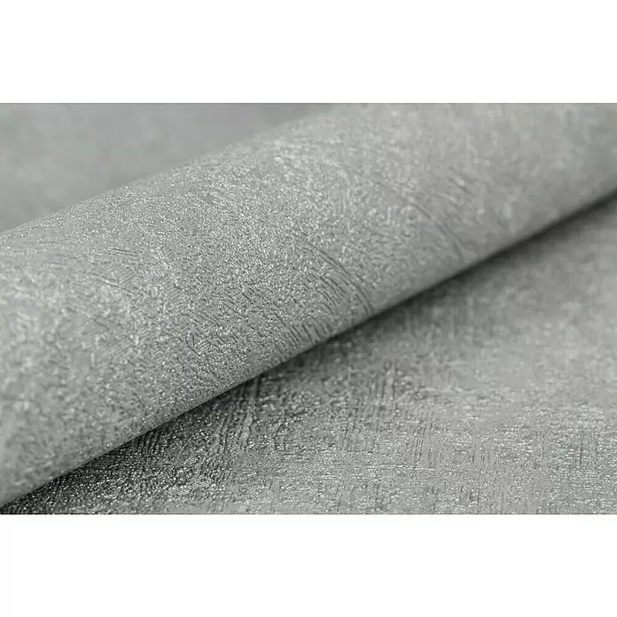 Rasch Vliestapete - Dunkelgrau, Lebendige Struktur, Uni, 10,05 x 0,53 m - Detailaufnahme
