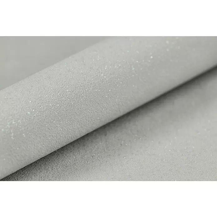 Rasch Vliestapete Flitter - Grau, Uni, 10,05 x 0,53 m - Detailaufnahme