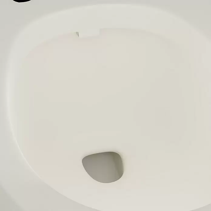Feeling Zidna WC školjka - Bez ruba, Bez posebne glazure, Oblik ispiranja: Duboko, WC odvod: Vodoravno, Mat - Detaljan prikaz