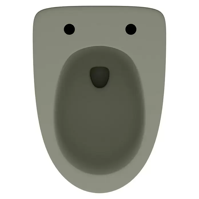 Feeling Zidna WC školjka - Bez ruba, Bez posebne glazure, Oblik ispiranja: Duboko, WC odvod: Vodoravno, Mat - Pogled s gornje strane