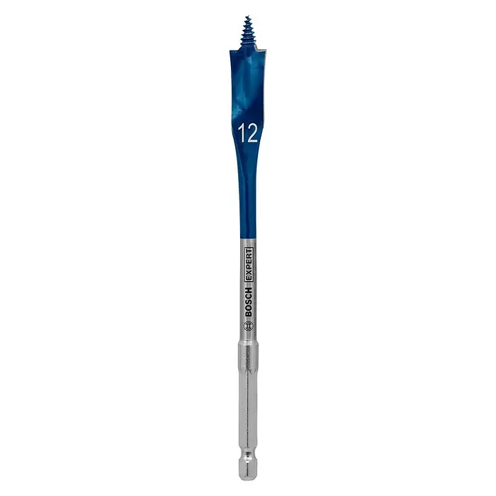 Bosch Professional Expert Broca plana SelfCut Speed - Largo: 152 mm, Diámetro: 12 mm - Vista frontal