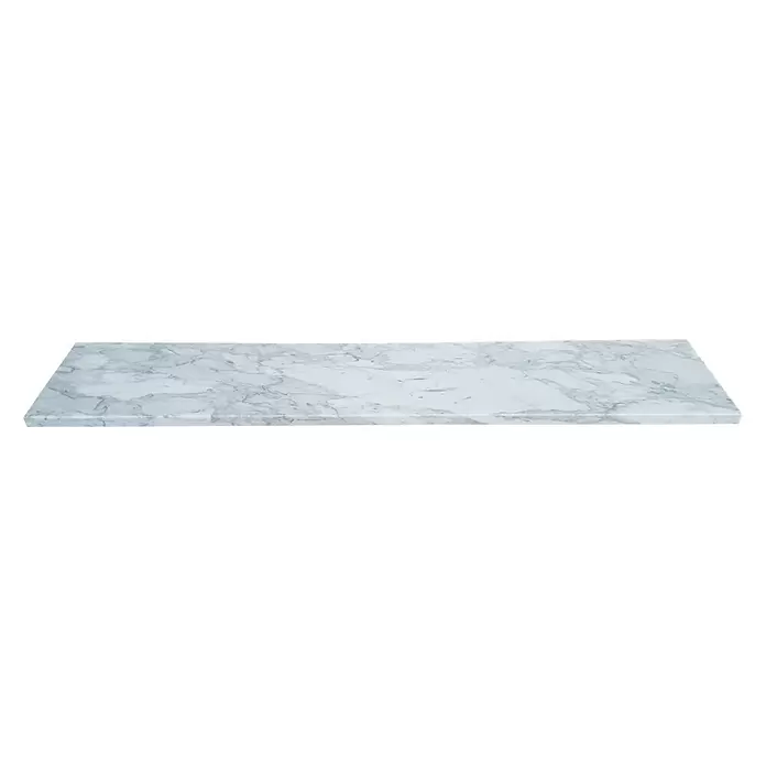 Fensterbank Carrara - Marmor, L x B x H: 250 x 25 x 2 cm, Weiß, Poliert - Vorderansicht