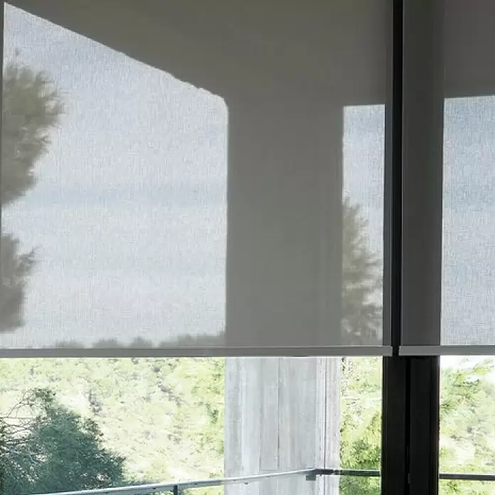 Estor enrollable screen 10% - An x Al: 120 x 250 cm, Gris - Primer plano