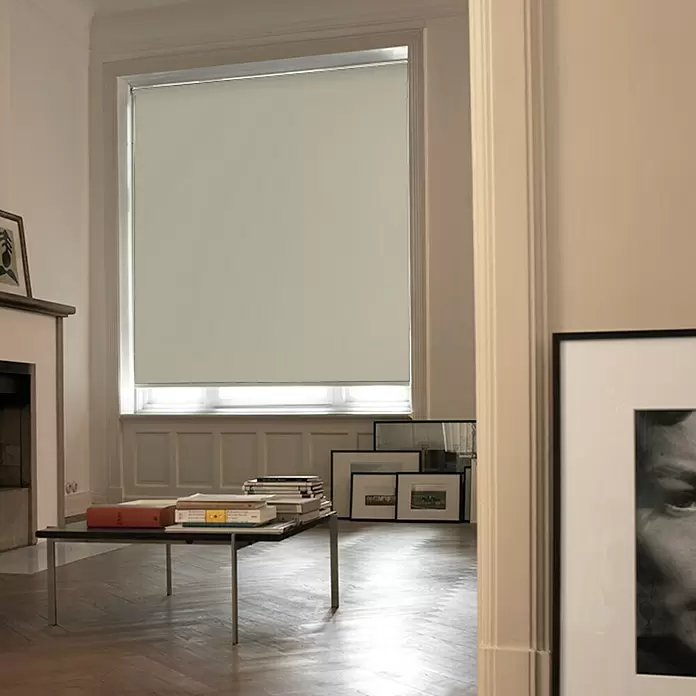 Estor enrollable opaco Liso - An x Al: 105 x 250 cm, Beige - Foto ambiente