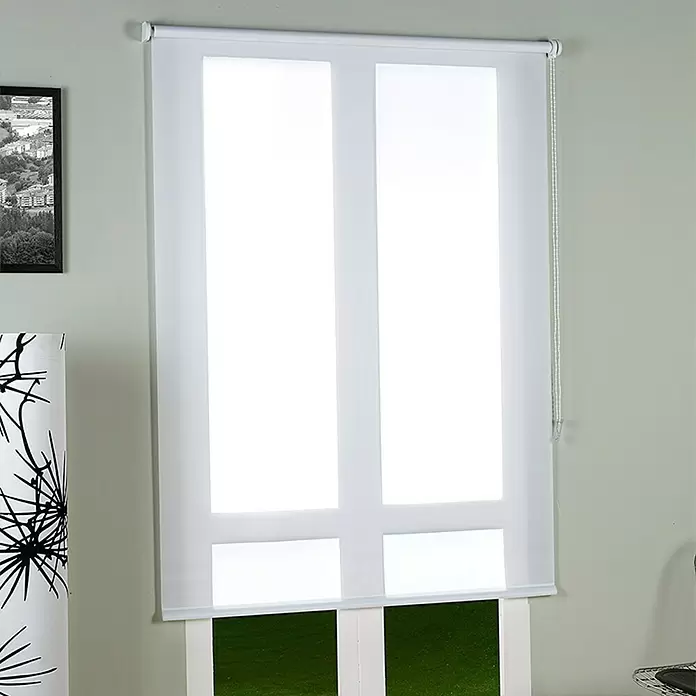 Estor enrollable Sama - An x Al: 90 x 250 cm, Blanco - Foto ambiente