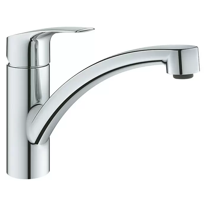 Grohe Eurosmart Spültischarmatur - Chrom, Glänzend, Auslauf schwenkbar - Diagonale Ansicht