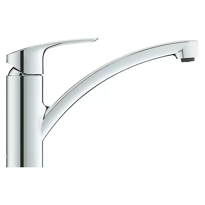 Grohe Eurosmart Spültischarmatur - Chrom, Glänzend, Auslauf schwenkbar - Linke Seitenansicht