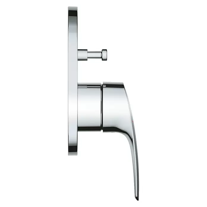 Grohe Eurosmart UP-Badewannenarmatur - Chrom, Glänzend - Linke Seitenansicht