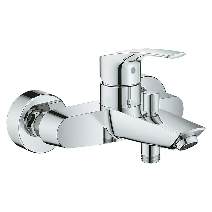 Grohe Eurosmart Badewannenarmatur - Chrom, Glänzend - Diagonale Ansicht