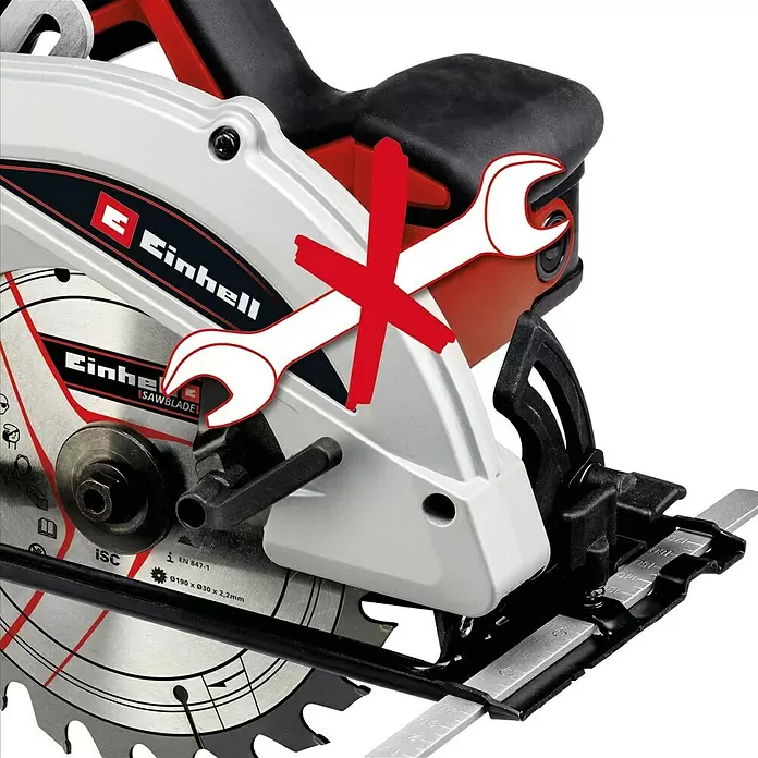 Einhell Handkreissäge TC-CS 1410 - 1.410 W, Sägeblatt: Ø 190 mm, Leerlaufdrehzahl: 0 U/min - 5.500 U/min - Anwendungsbeispiel