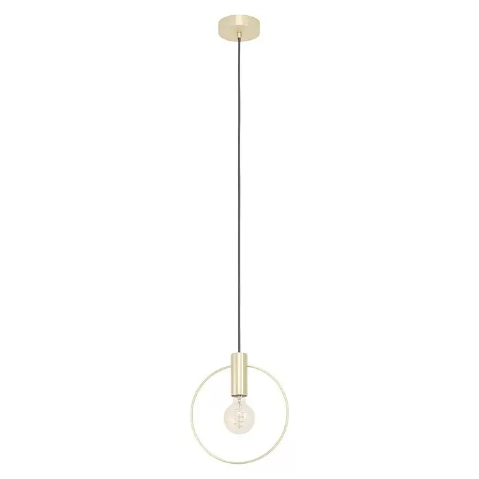 Eglo Pendelleuchte MANIZALES - 40 W, L x B x H: 25 x 105 x 110 cm, Messing-gebürstet, E27 - Vorderansicht