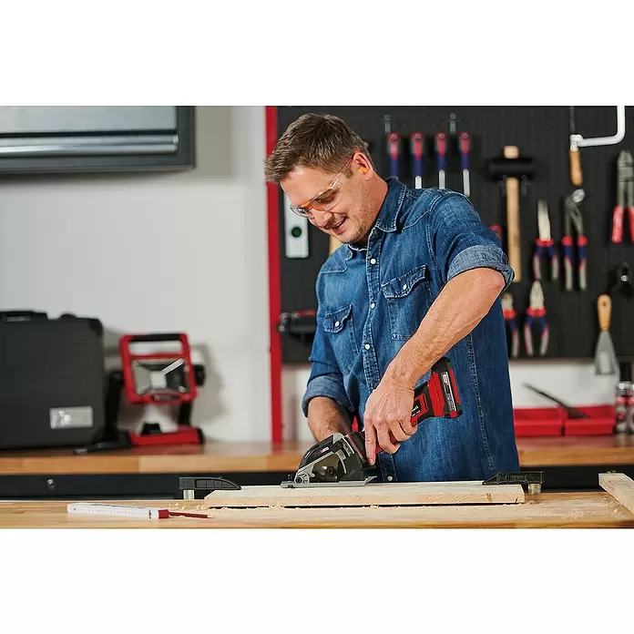 Einhell Power X-Change Akumulatorska kružna pila TE-CS 18/89 Li-Solo - 18 V, Bez akumulatora, Broj okretaja pri praznom hodu: 0 okr/min - 2.500 okr/min - Proizvod u upotrebi