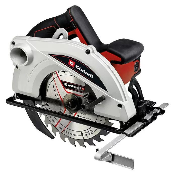 Einhell Handkreissäge TC-CS 1410 - 1.410 W, Sägeblatt: Ø 190 mm, Leerlaufdrehzahl: 0 U/min - 5.500 U/min - Diagonale Ansicht