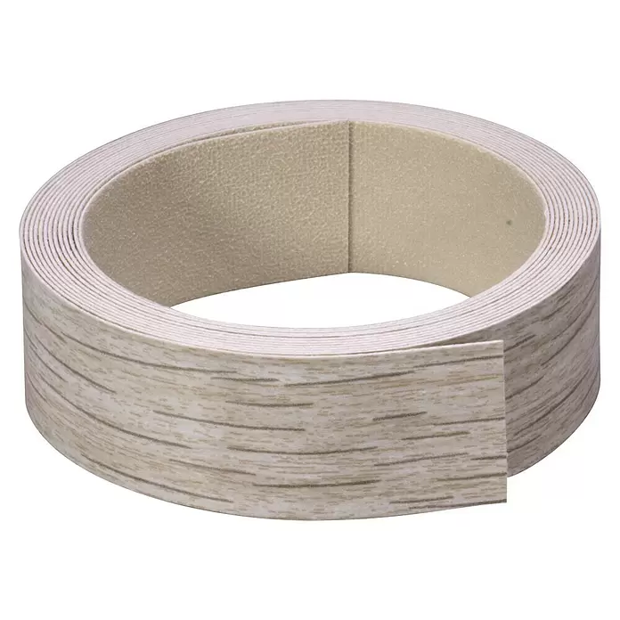 CanDo Band Universeel Kantband 24 mm - Lengte: 2,8 m, 24 mm, Gebleekt eiken - Diagonaal zicht