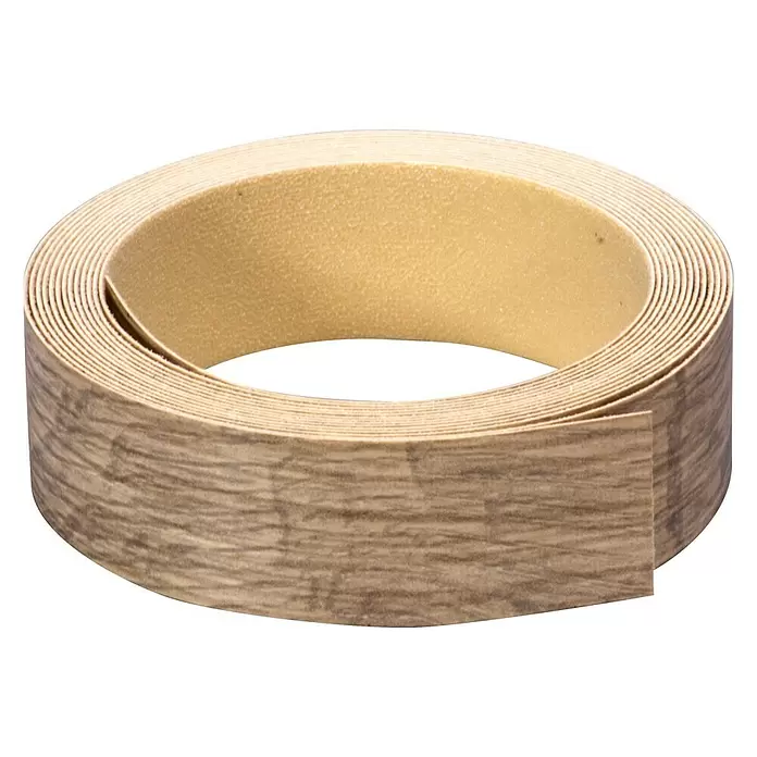 CanDo Band Universeel Kantband 24 mm - Lengte: 2,8 m, 24 mm, Gebronsd eiken - Diagonaal zicht