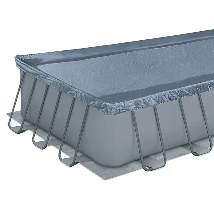 Frame-Pool-Set Summer Waves Elite - L x B x H: 732 x 366 x 132 cm, 31.771 l, Grau - Detailaufnahme