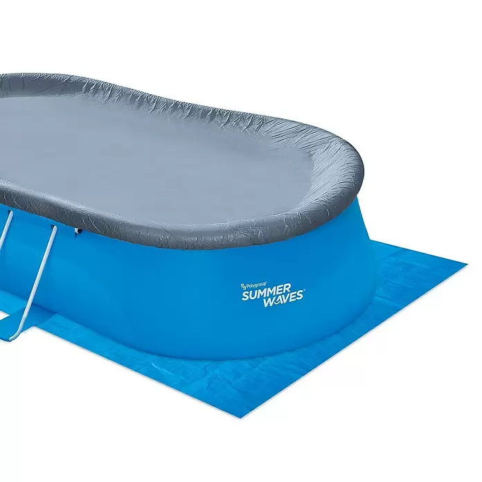 Pool-Set Summer Waves - L x B x H: 457 x 305 x 107 cm, 8.669 l, Blau - Detailaufnahme