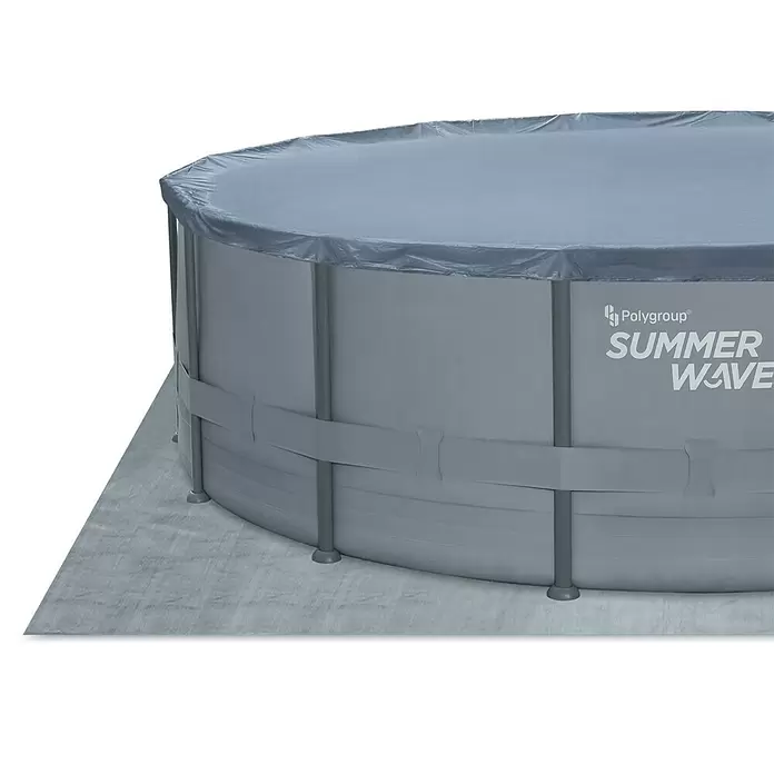 Frame-Pool-Set Summer Waves Elite - Ø x H: 427 x 107 cm, 13.294 l, Grau - Detailaufnahme