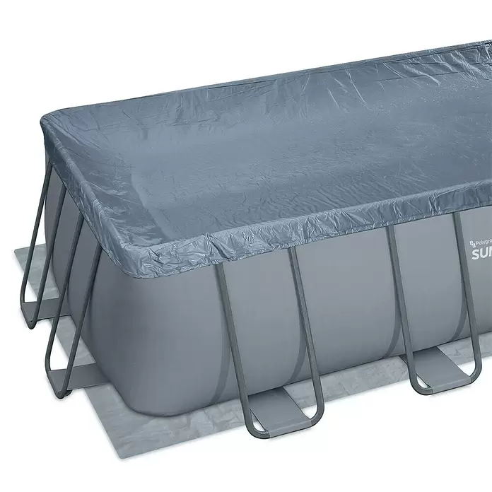 Frame-Pool-Set Summer Waves Elite - L x B x H: 549 x 274 x 132 cm, 17.871 l, Grau - Detailaufnahme