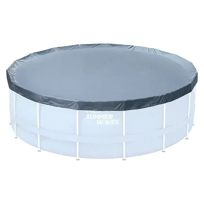 Pool-Abdeckplane Summer Waves - Durchmesser: 457 cm, PVC - Diagonale Ansicht