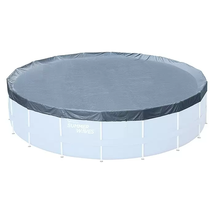 Pool-Abdeckplane Summer Waves - Durchmesser: 549 cm, PVC - Vorderansicht