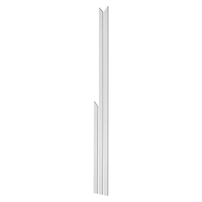 JéWé Deurkozijn - Zuiver wit, 6,5 x 1,45 cm, Lengte: 250 cm - Diagonaal zicht
