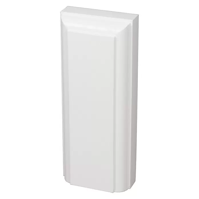 JéWé Vloerblok - 14,5 x 5,9 x 2,5 cm, Grenen, Zuiver wit - Diagonaal zicht