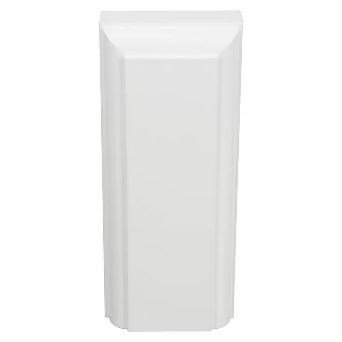 JéWé Vloerblok - 14,5 x 5,9 x 2,5 cm, Grenen, Zuiver wit - Vooraanzicht