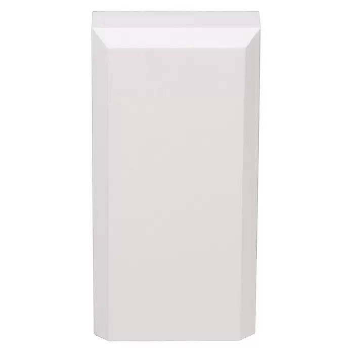 JéWé Vloerblok - 14,5 x 7,1 x 2,5 cm, Grenen, Zuiver wit - Vooraanzicht