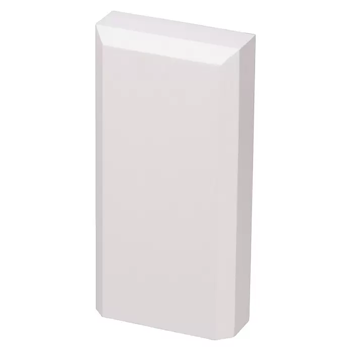 JéWé Vloerblok - 14,5 x 7,1 x 2,5 cm, Grenen, Zuiver wit - Diagonaal zicht