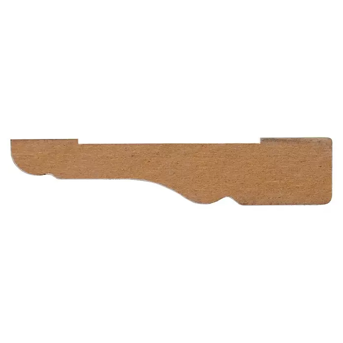 Deurkozijn - 6,8 x 1,5 cm, Signaalwit, Lengte: 270 cm - Vooraanzicht