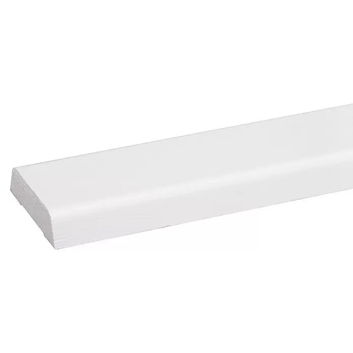 Koplat - 270 x 4,5 x 1,2 cm, Grenen, Wit - Close-up