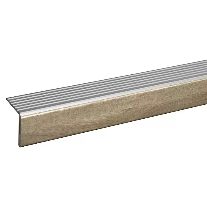 JéWé Traptrede afwerkprofiel - Eiken bruin, 130 x 5 cm - Close-up