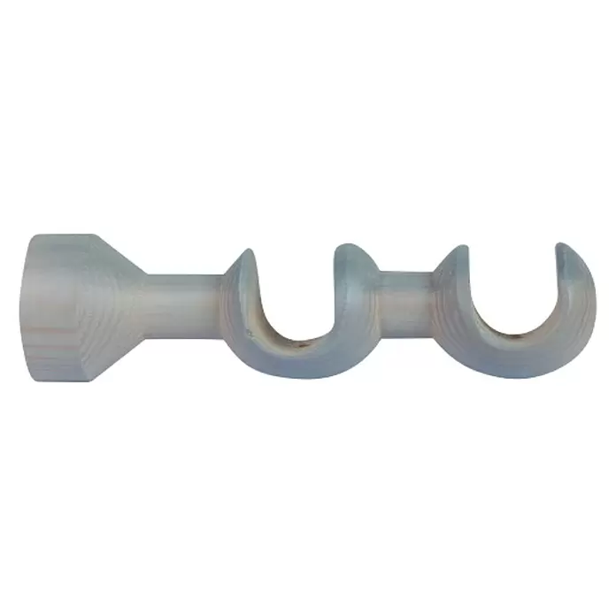 Soporte de pared Doble Ideas 28 - Antracita, Apto para: Barras para las cortinas de Ø 28 mm, Largo: 19,1 cm - Vista de perfil derecho