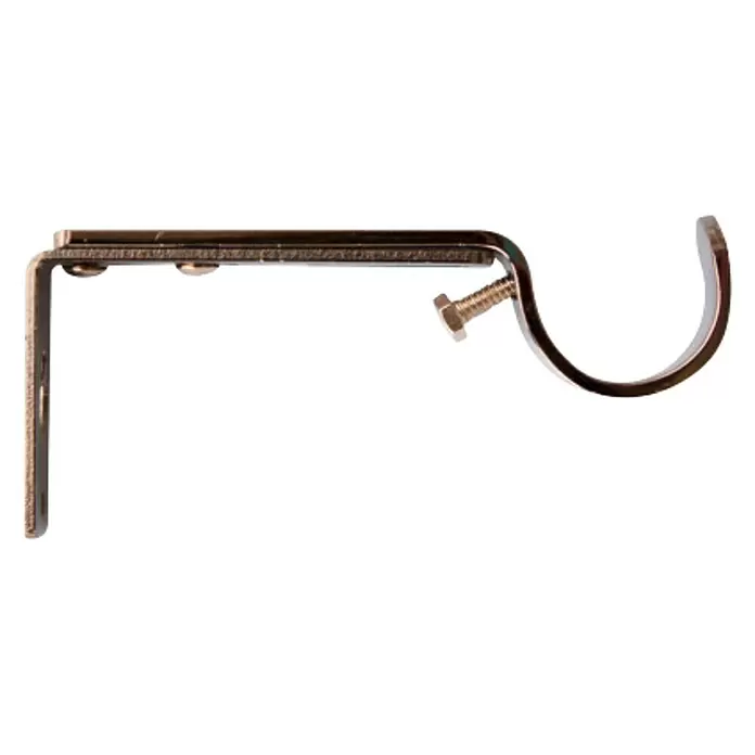 Soporte para pared extensible Ideas 28 - Antracita, Barras para las cortinas de Ø 28 mm, Largo: 10,8 cm - Vista de perfil derecho